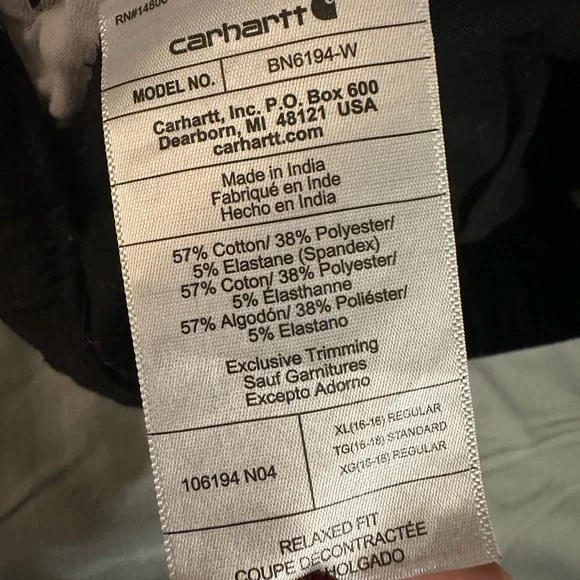 Carhartt Black Women's Cargo Pants - Picture 8 of 8